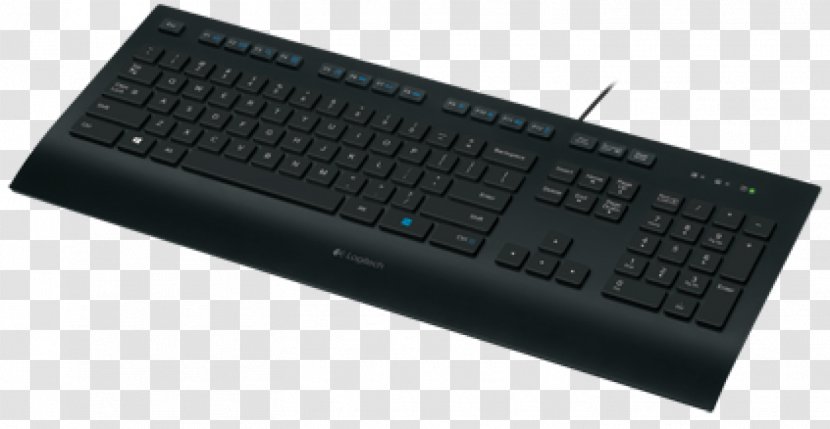 Computer Keyboard Logitech Corded K280e USB K280 For Business, U.S. - Typing - Accessories Transparent PNG