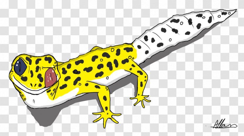 Common Leopard Gecko Cartoon Drawing - Pictures Transparent PNG