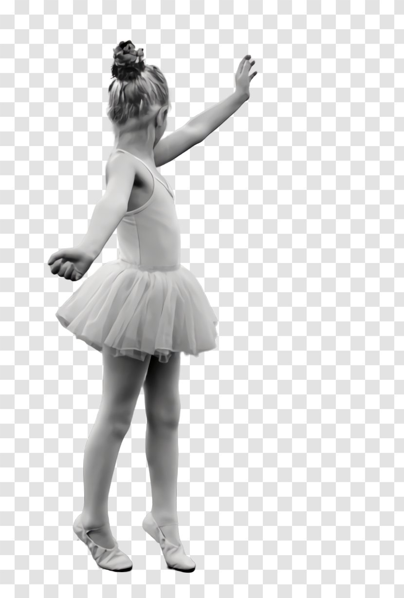 Tutu Ballet Shoulder Black & White - M Transparent PNG