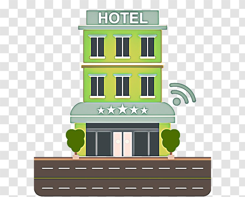 Green Property Cartoon Home House - Building Real Estate Transparent PNG