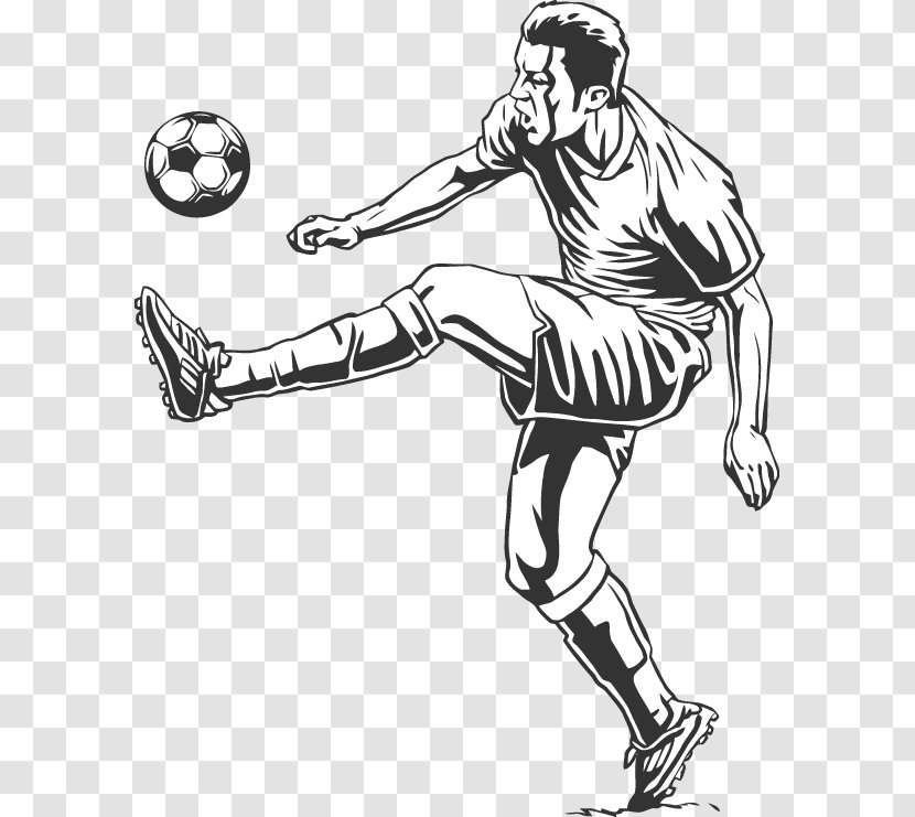 Football Player Sport Illustration - Ball - Vector Sports People Transparent PNG