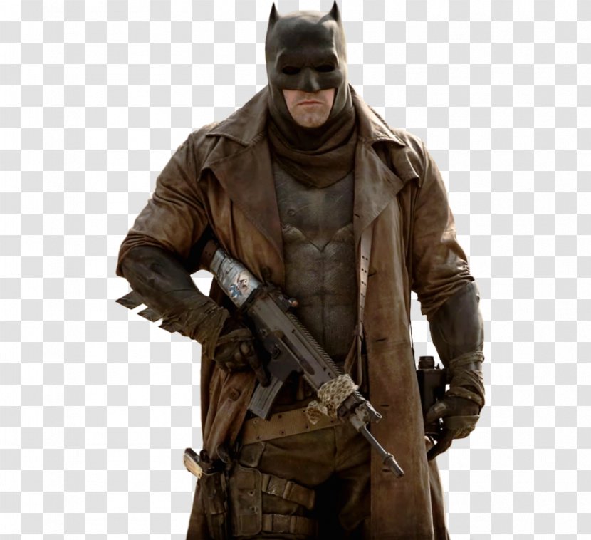 Batman Trench Coat Leather Jacket - Militia - Ben Affleck Transparent PNG