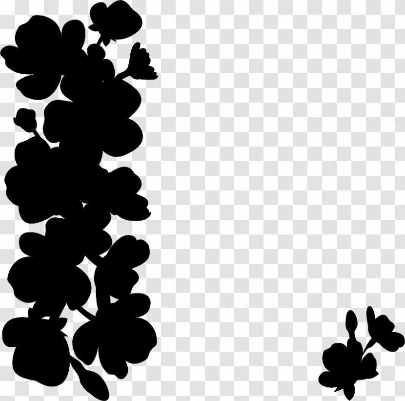 Floral Design Pattern Leaf Silhouette - Flowering Plant - Pedicel Transparent PNG
