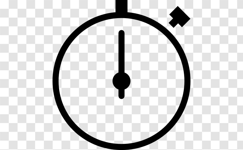 Stopwatch Timer - Black And White Transparent PNG