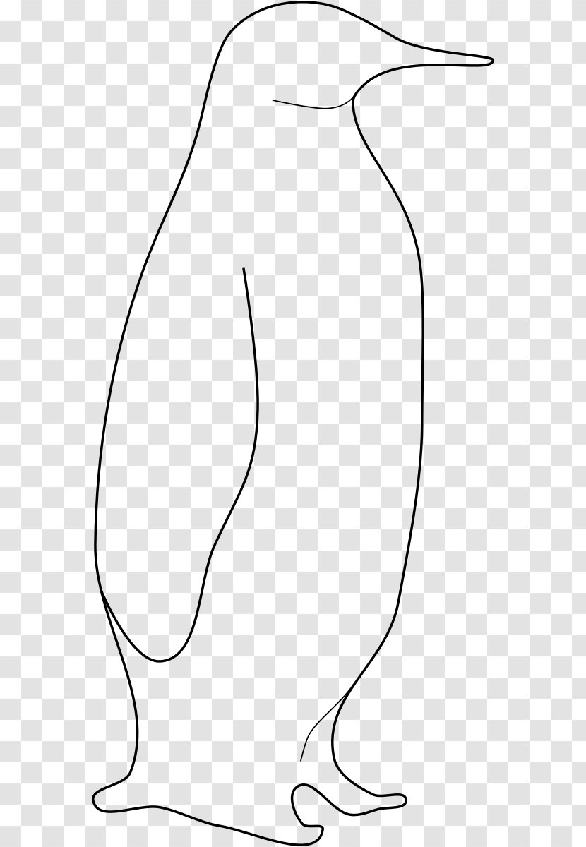 Line Angle Point White - Art - Pictures Of A Penguin Transparent PNG