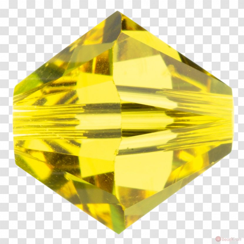 Yellow Crystal Swarovski AG Bicone Bead - Ag - Jewelry Suppliers Transparent PNG