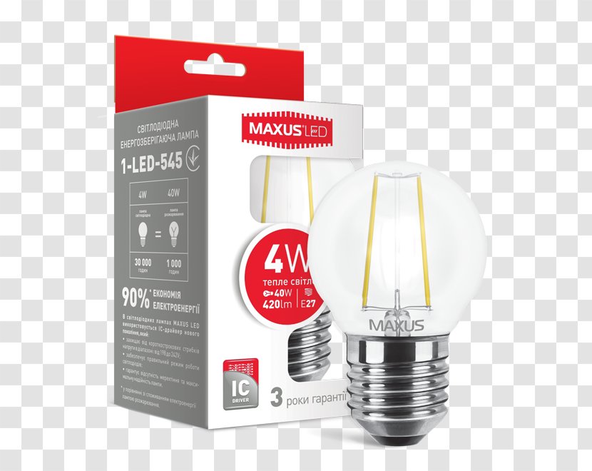 LED Lamp Edison Screw Light-emitting Diode Solid-state Lighting Filament - Led - Light Transparent PNG