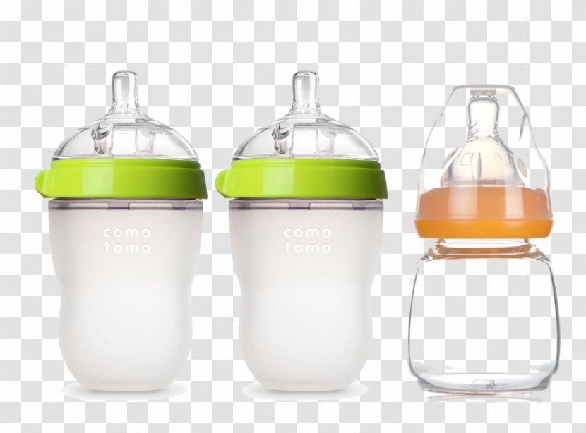 Baby Bottle Infant Breastfeeding Comotomo, Inc. - Watercolor - Glass Bottles Transparent PNG