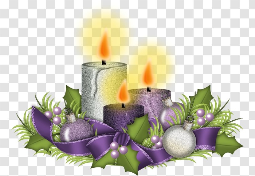 Candle Christmas Drawing - Flower Arranging Transparent PNG