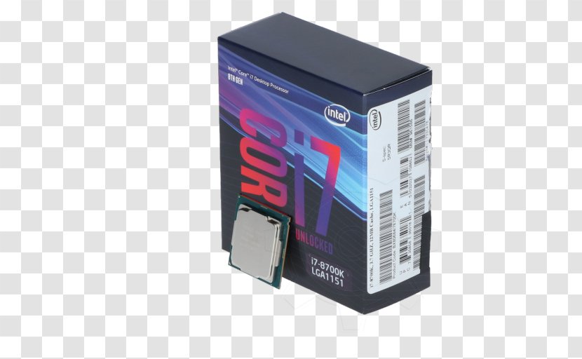 Intel Core I7 Central Processing Unit Product Design - Electronic Device Transparent PNG