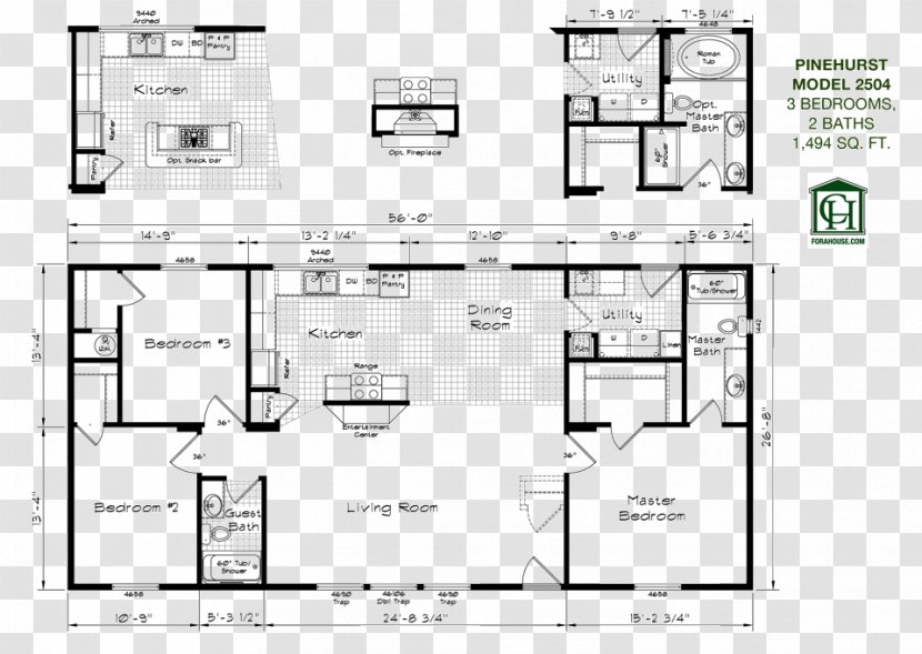Floor Plan House - Interior Design Services Transparent PNG