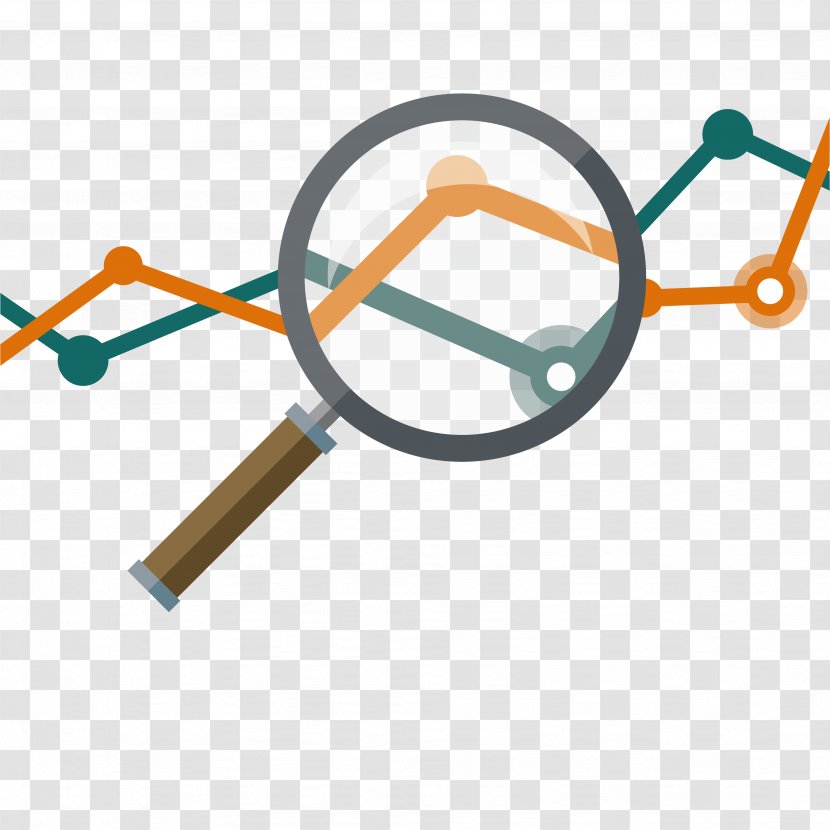 Magnifying Glass - And Chain Elements Transparent PNG