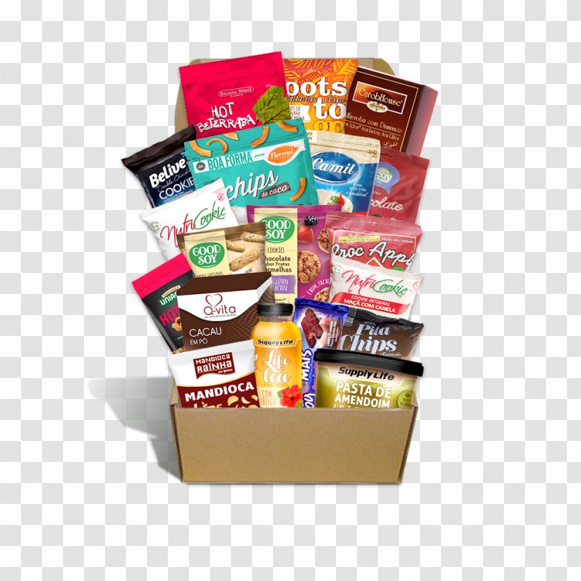 Food Gift Baskets Junk Hamper Convenience - Carton Transparent PNG