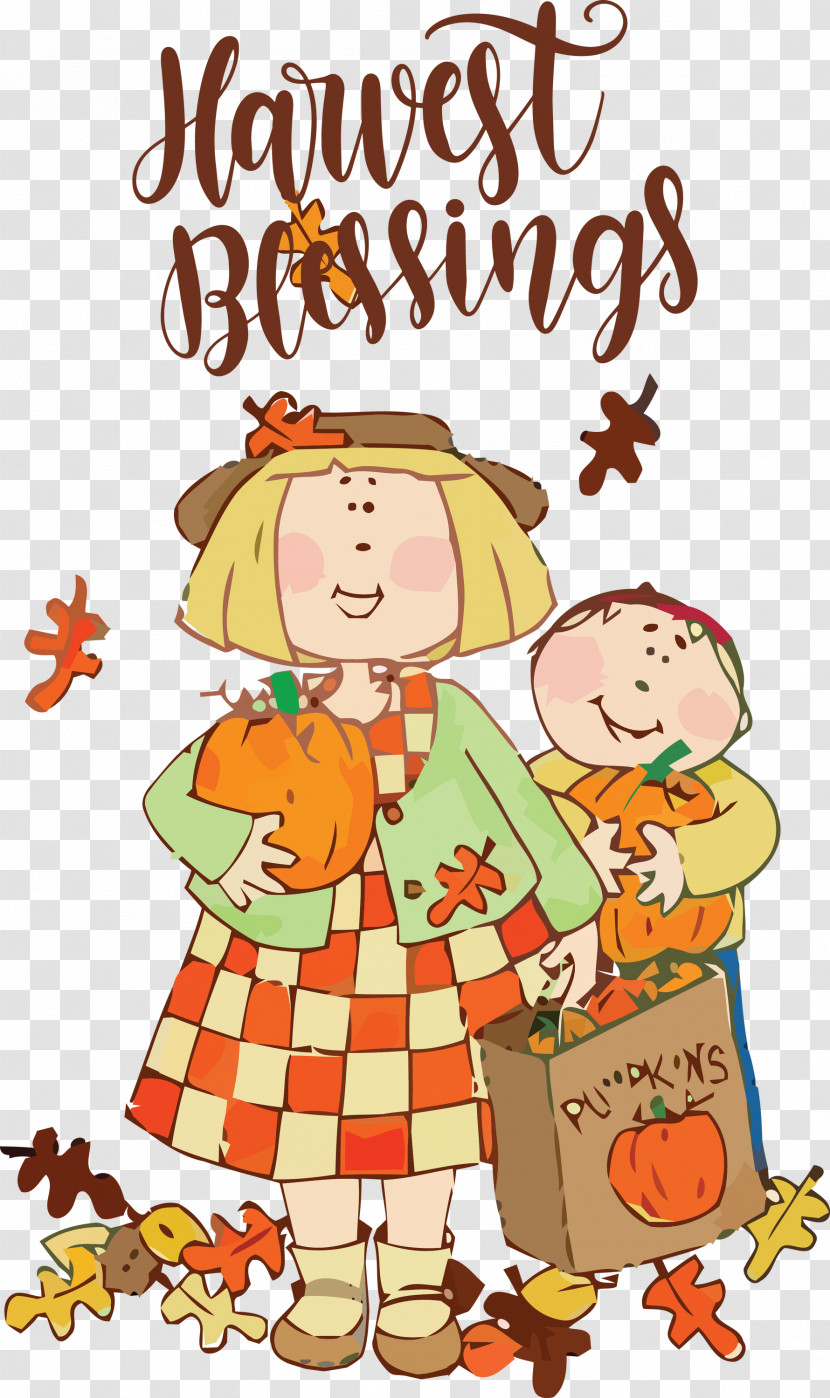 Harvest Blessings Thanksgiving Autumn Transparent PNG