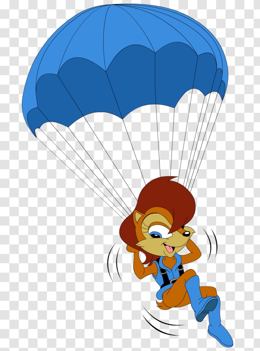 Sonic X-treme Princess Sally Acorn & Sega All-Stars Racing The Hedgehog 2 Tails - Skydiving Parachute Clipart Transparent PNG