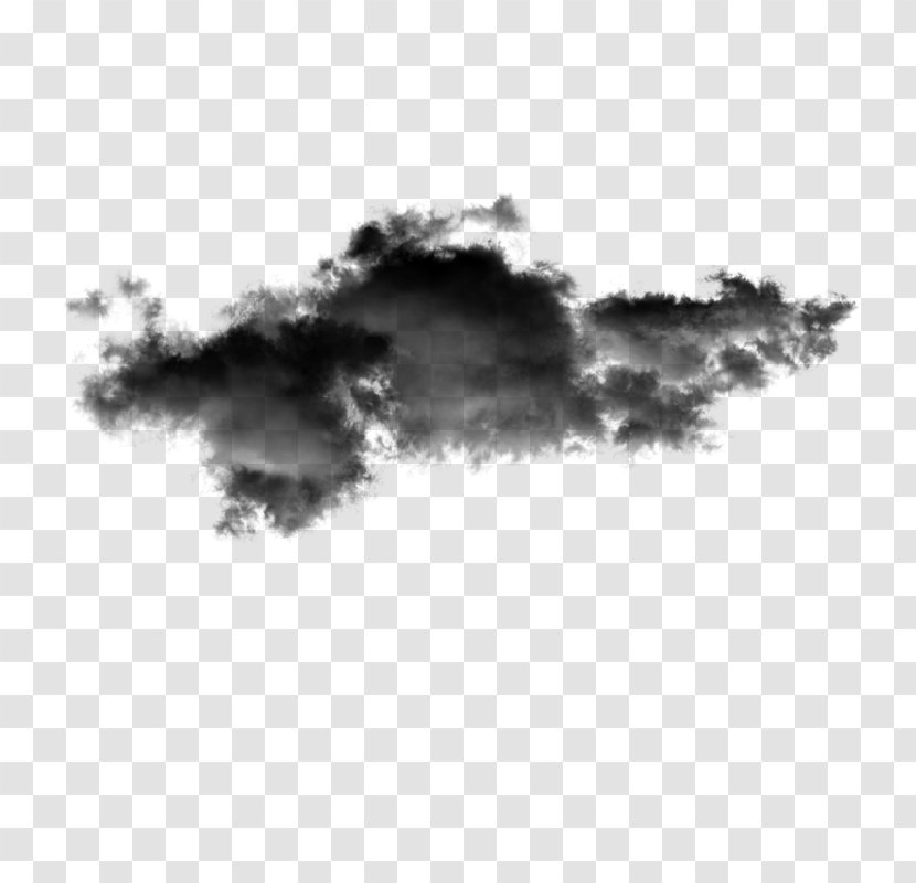 Cloud Sky Desktop Wallpaper Black And White - Monochrome Transparent PNG