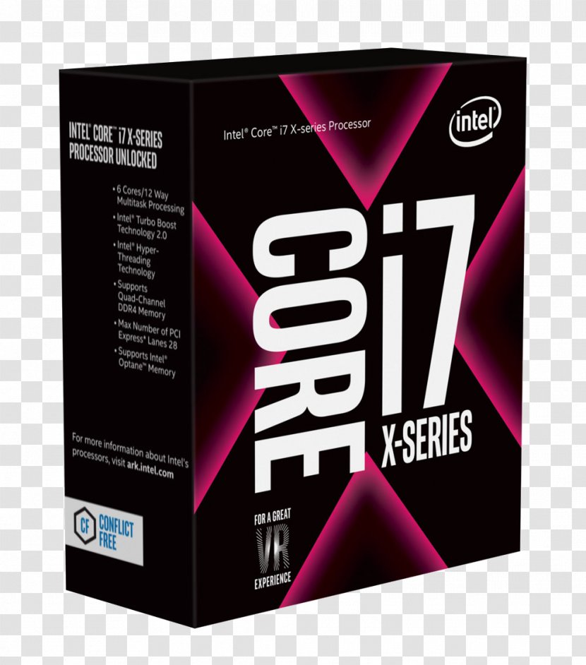 LGA 2066 Intel X299 List Of Core I9 Microprocessors I7 - Magenta Transparent PNG