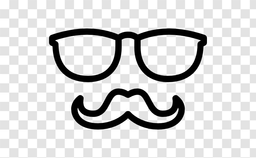 Login User Clip Art - Glasses - Handlebar Moustache Transparent PNG