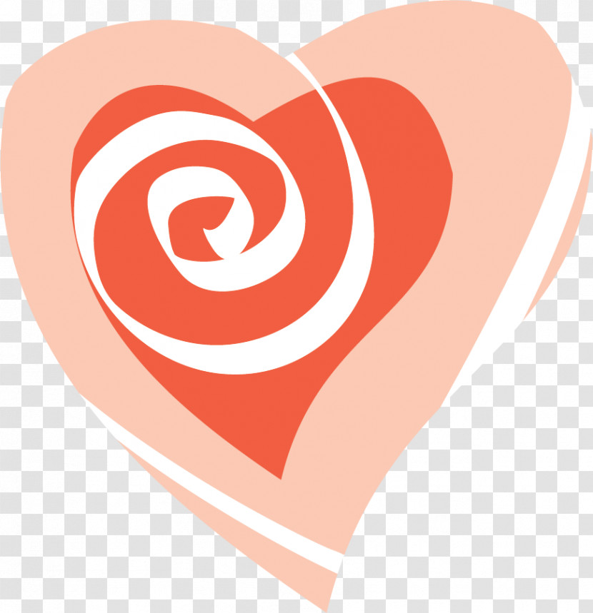 Heart Line Logo Spiral Font Transparent PNG