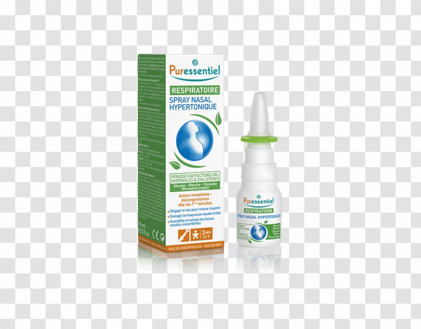 Nasal Spray Nose Tonicity Common Cold Decongestant - Irrigation - Eucalyptus Transparent PNG