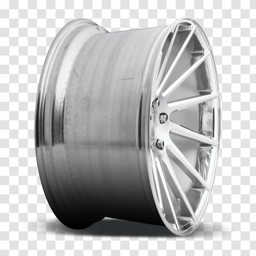 Alloy Wheel Car Brushed Metal Rim - Spoke Transparent PNG