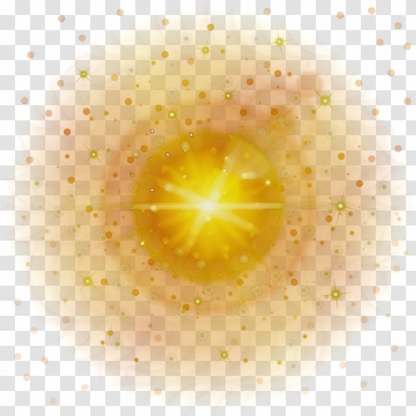 Yellow Circle - Watercolor - Wet Ink Transparent PNG