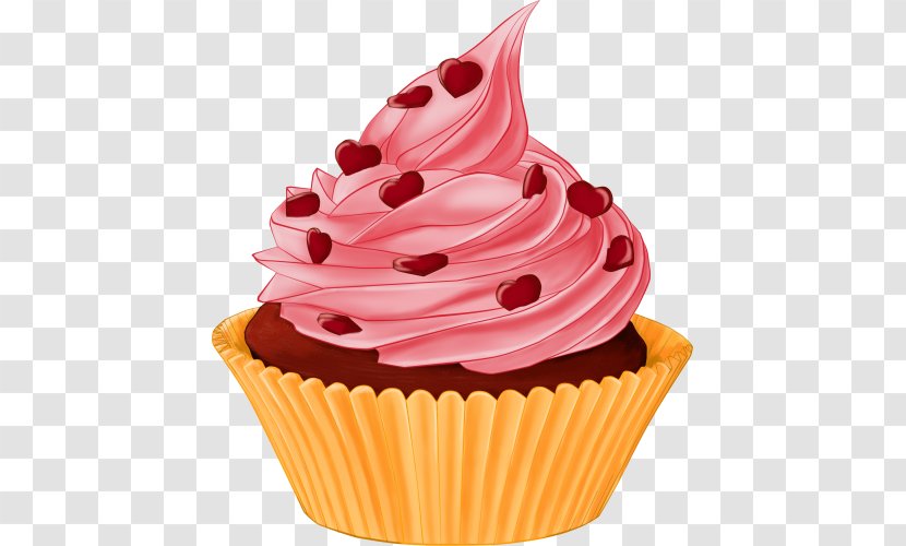 Cupcake Red Velvet Cake Frosting & Icing Clip Art Transparent PNG