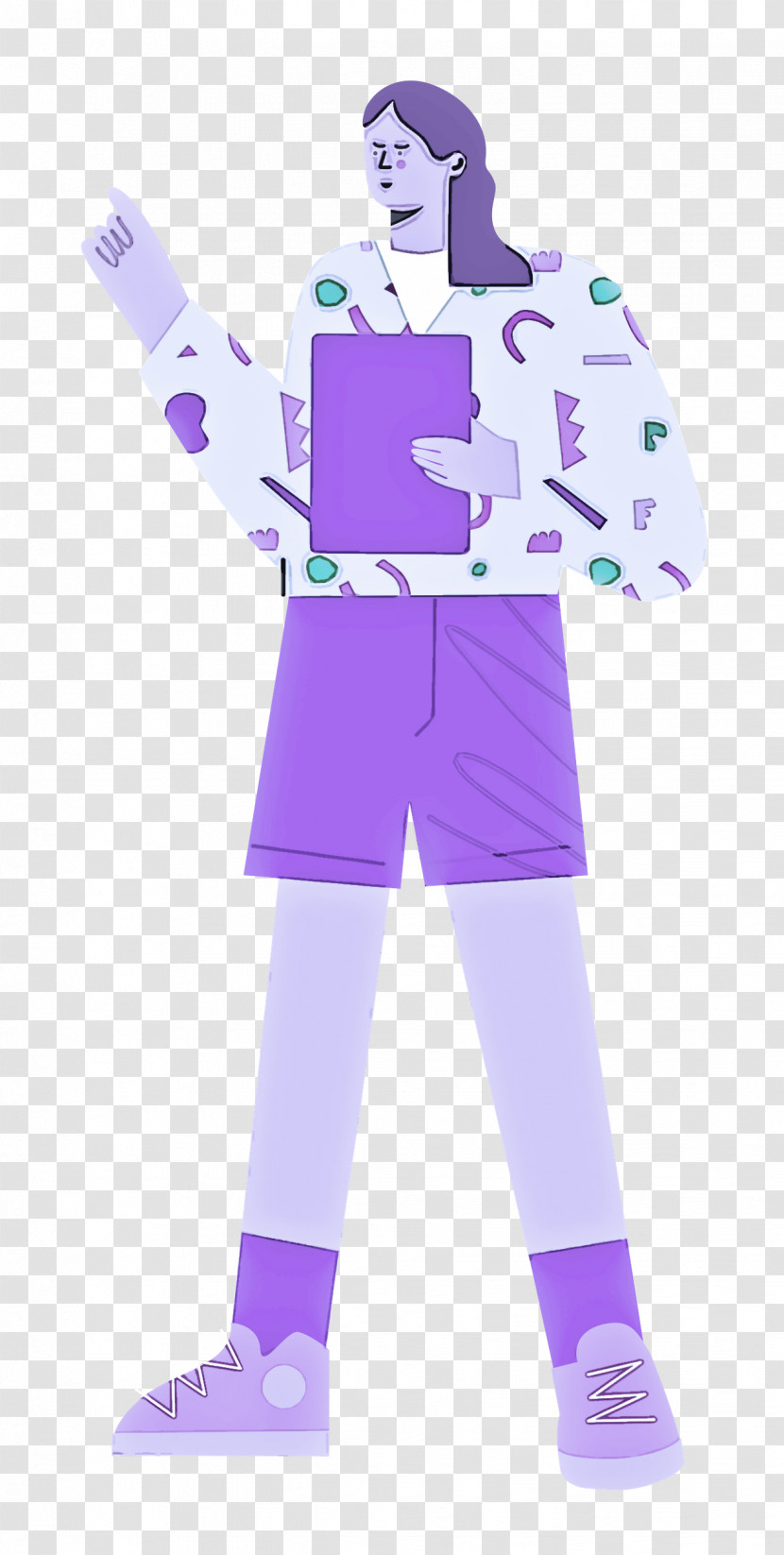 Standing Shorts Woman Transparent PNG