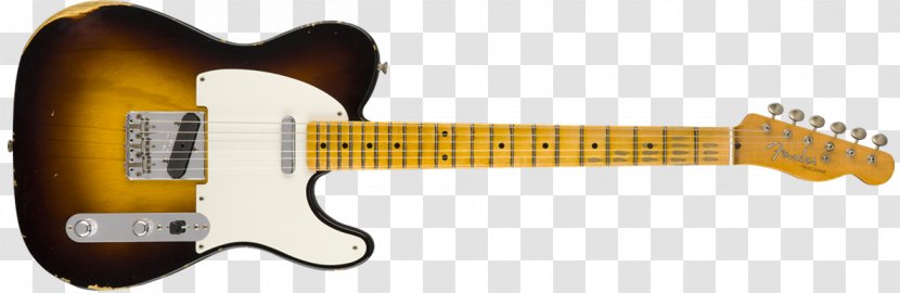 Fender Telecaster Musical Instruments Corporation Custom Shop Electric Guitar Sunburst - Heart Transparent PNG