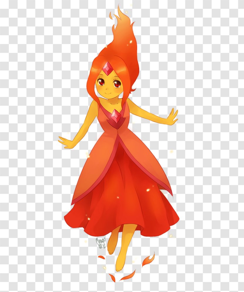 Finn The Human Marceline Vampire Queen Flame Princess Bubblegum Jake Dog - Orange Transparent PNG
