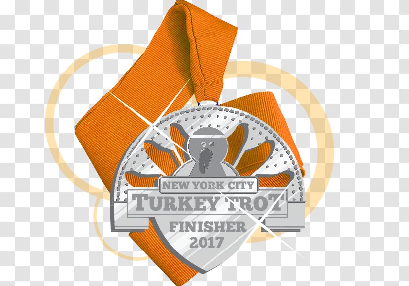Turkey Trot Marathon Medal Roosevelt Island Thanksgiving - Badge - Race Bib Transparent PNG