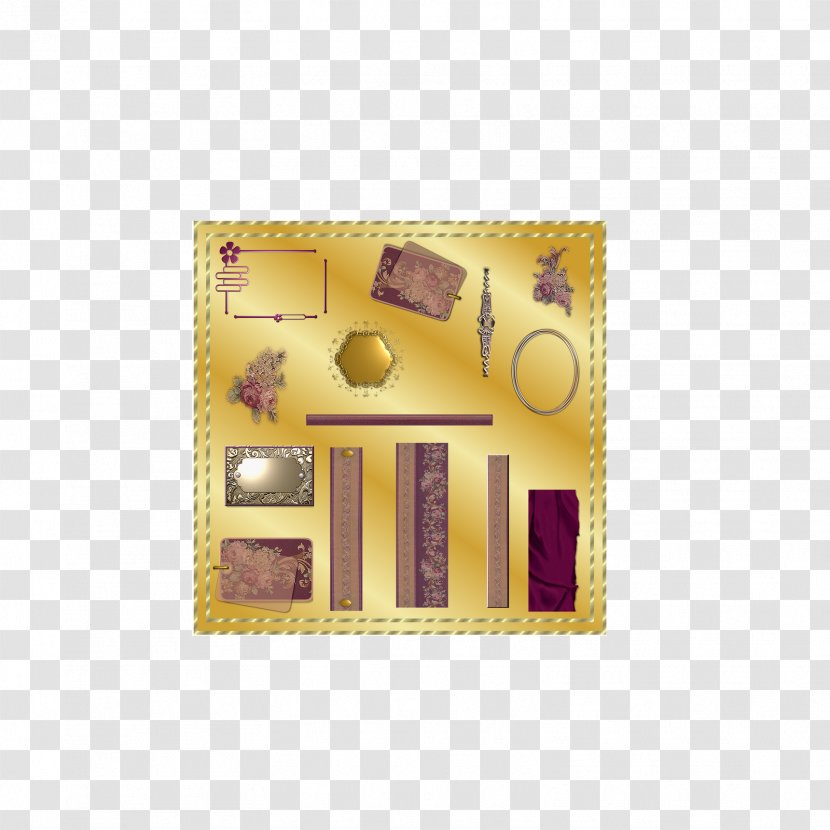 Picture Frames Rectangle - Text - Tiki Pattern Transparent PNG