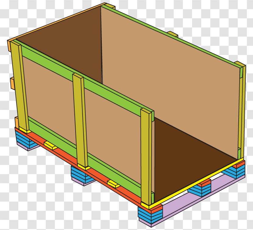 Wooden Box Crate Cargo Corrugated Fiberboard - Wood Transparent PNG