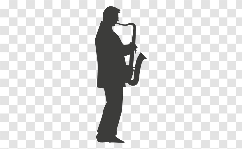 Silhouette Saxophone Trumpet - Frame Transparent PNG