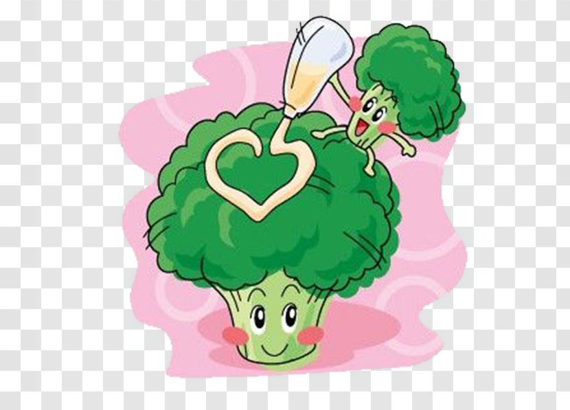 Q-version Fruit Broccoli Illustration - Tree - Two Transparent PNG