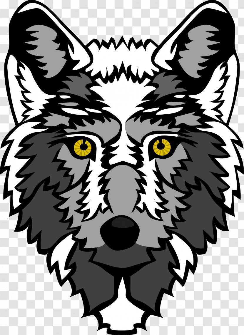 Drawing Clip Art - Head - Wolf Vector Transparent PNG
