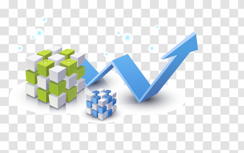 Cube Arrow - Analyser - 3d Creative Business Transparent PNG