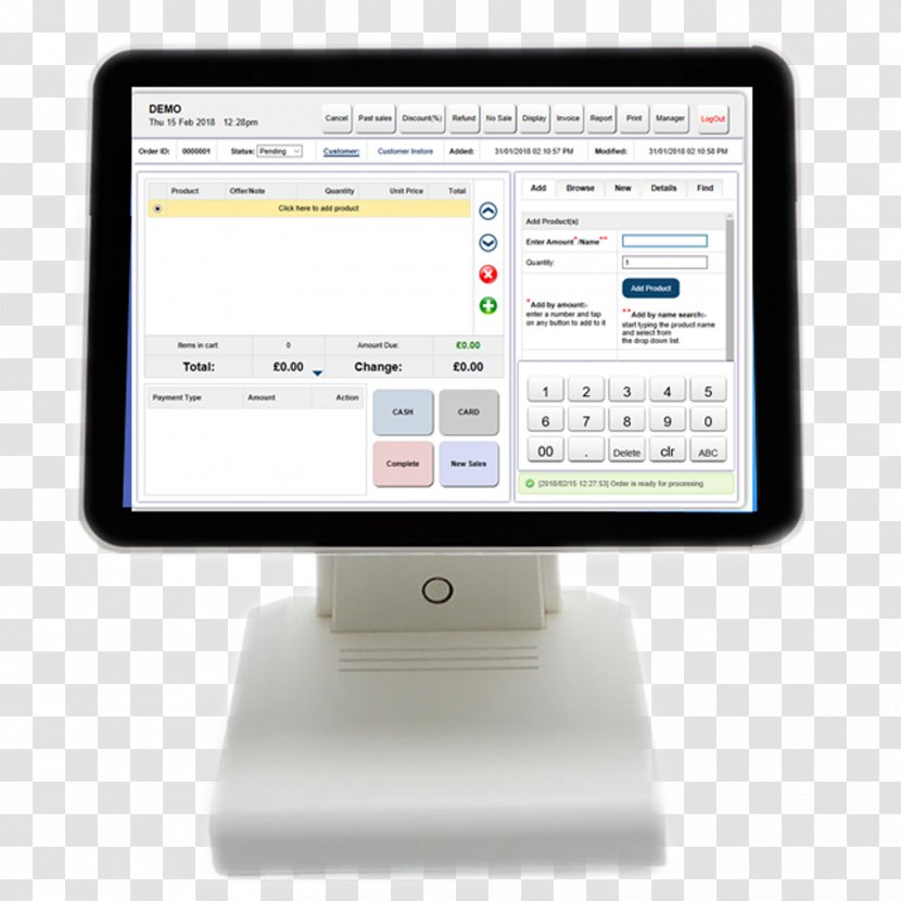 Computer Software Point Of Sale Technical Support Monitors - Organization - Pos Terminal Transparent PNG