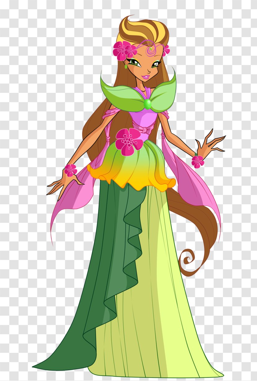 Flora Stella Bloom Tecna Musa - Costume Design Transparent PNG