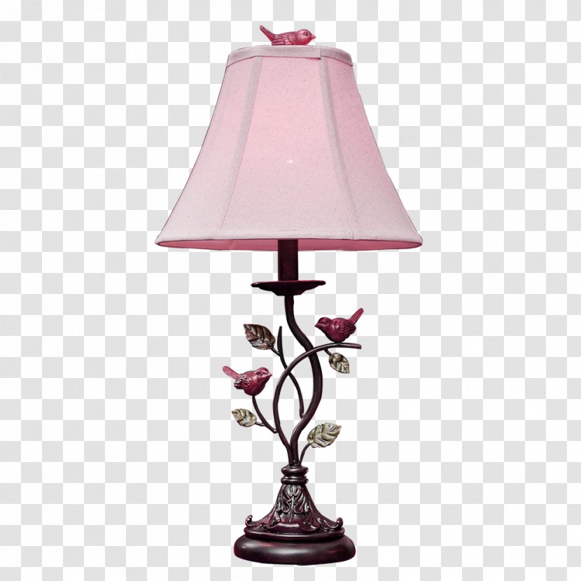 Table Lampe De Bureau Icon - Lampshade - Pink And Fresh Lamp Decorative Patterns Transparent PNG
