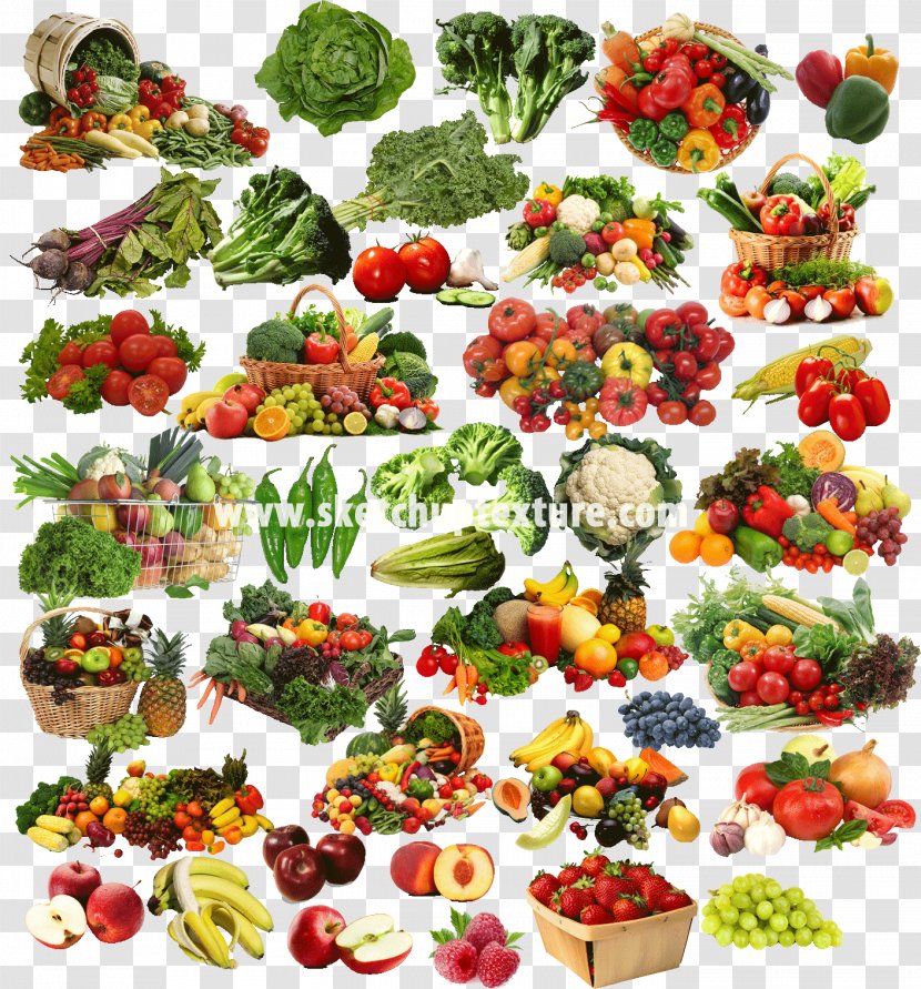 Smoothie Vegetarian Cuisine Vegetable Fruit Food - Fruits And Vegetables Transparent PNG
