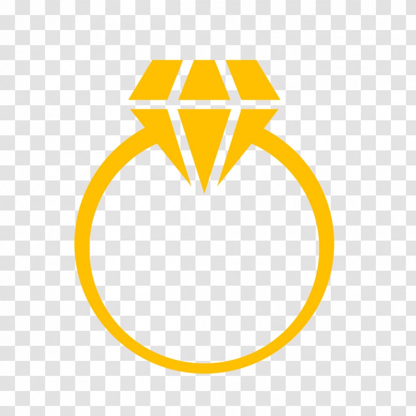 Engagement Ring Diamond Clip Art - Yellow - Vector Transparent PNG