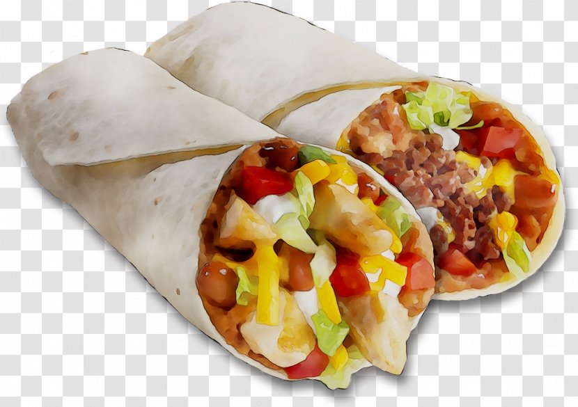 Korean Taco Mission Burrito Vegetarian Cuisine - Latin American Food - Dish Transparent PNG