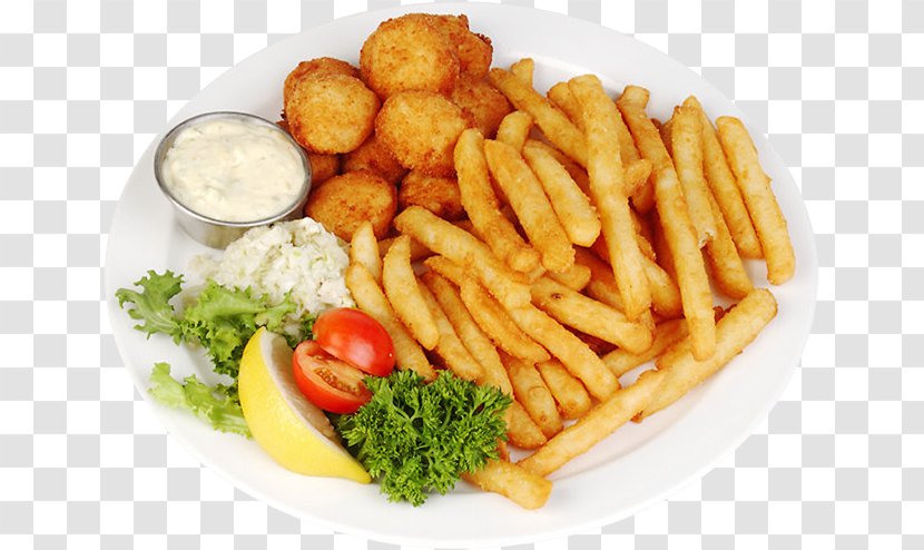 French Fries European Cuisine Fried Chicken Nugget Transparent PNG