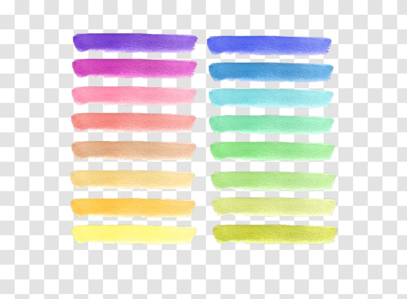 Watercolor Painting Paintbrush - Paint Rollers Transparent PNG