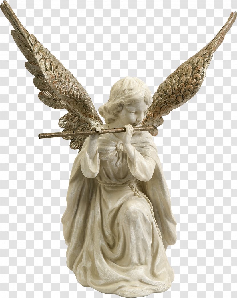 Michael Statue Archangel Uriel - Angel Transparent PNG