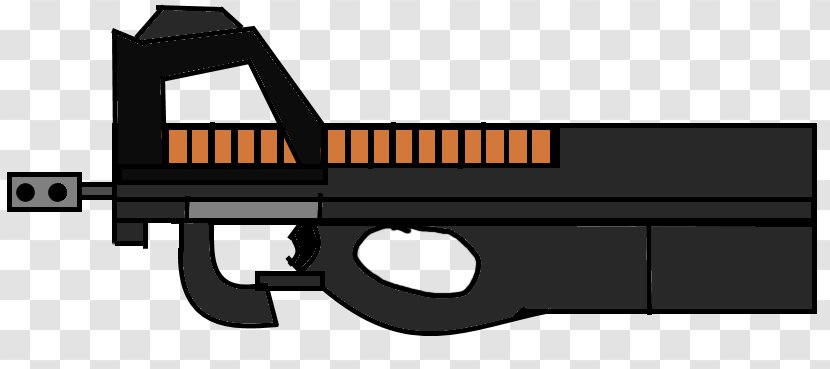 Trigger Firearm FN P90 Drawing Magazine - Frame - Tree Transparent PNG