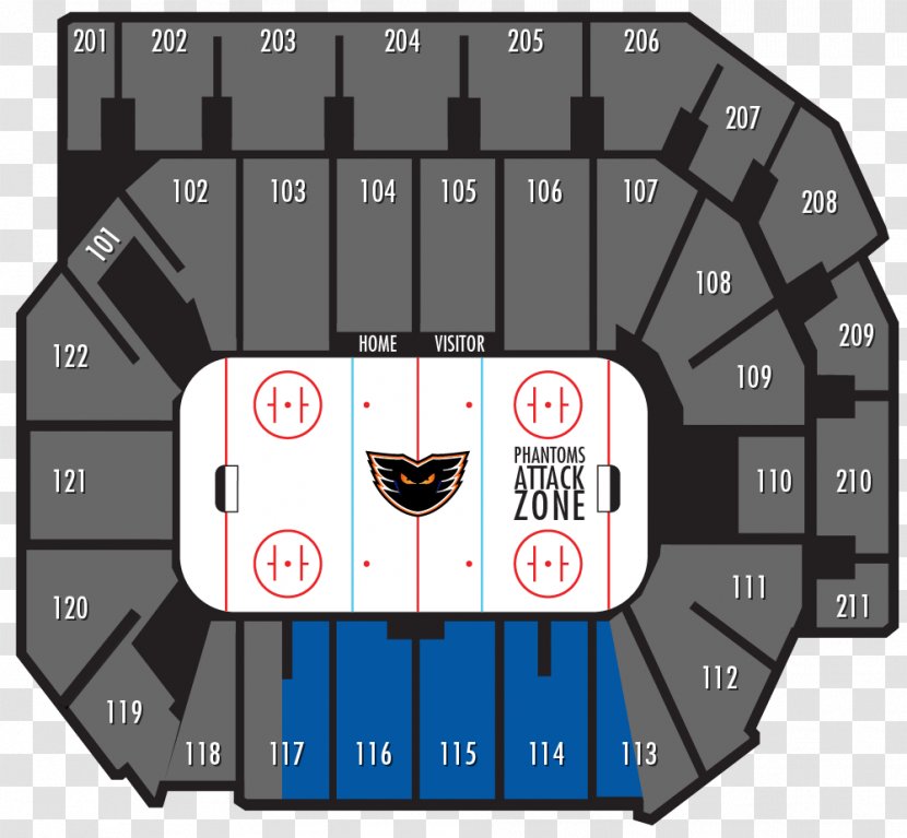 PPL Center Lehigh Valley Phantoms Club Seating Alfond Arena - Frame - Seat Transparent PNG