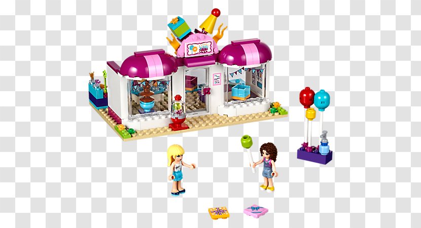 LEGO 41132 Friends Heartlake Party Shop Toy 41313 Summer Pool 41129 Amusement Park Hot Dog Van - Lego 41310 Gift Delivery - En Us Animals Transparent PNG