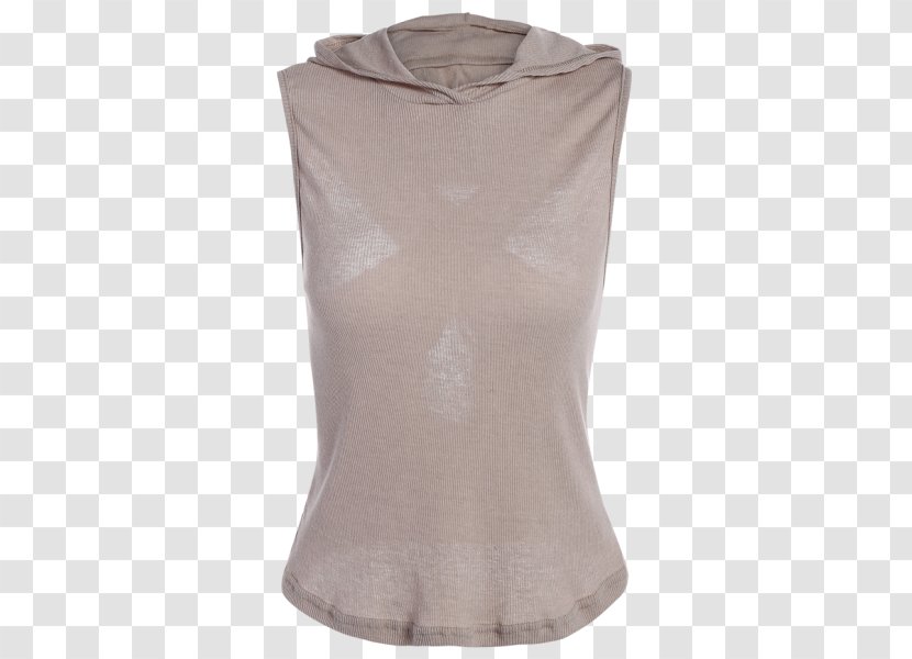 Hoodie T-shirt Sleeveless Shirt Zipper - Top Transparent PNG